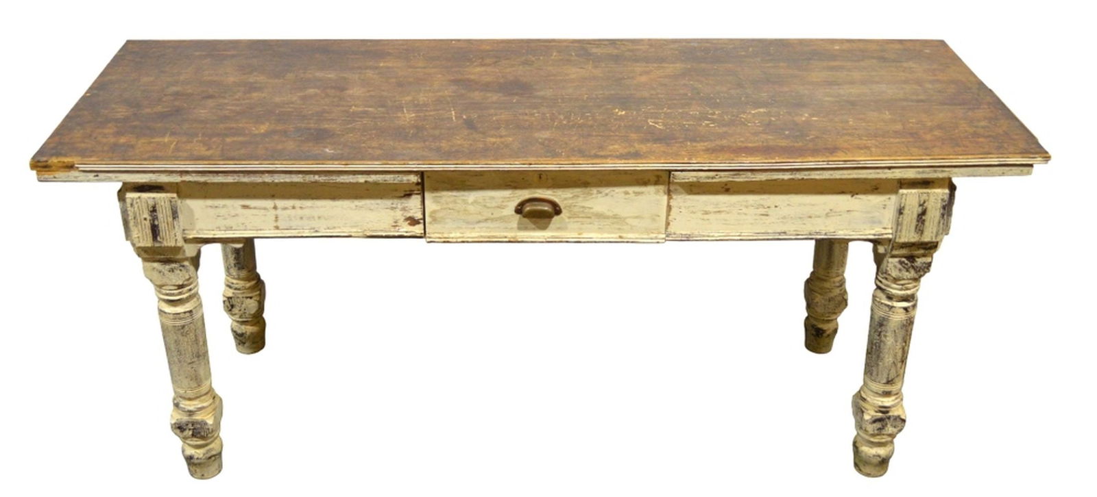 VINTAGE FARMHOUSE DINING / WORK TABLE - 6