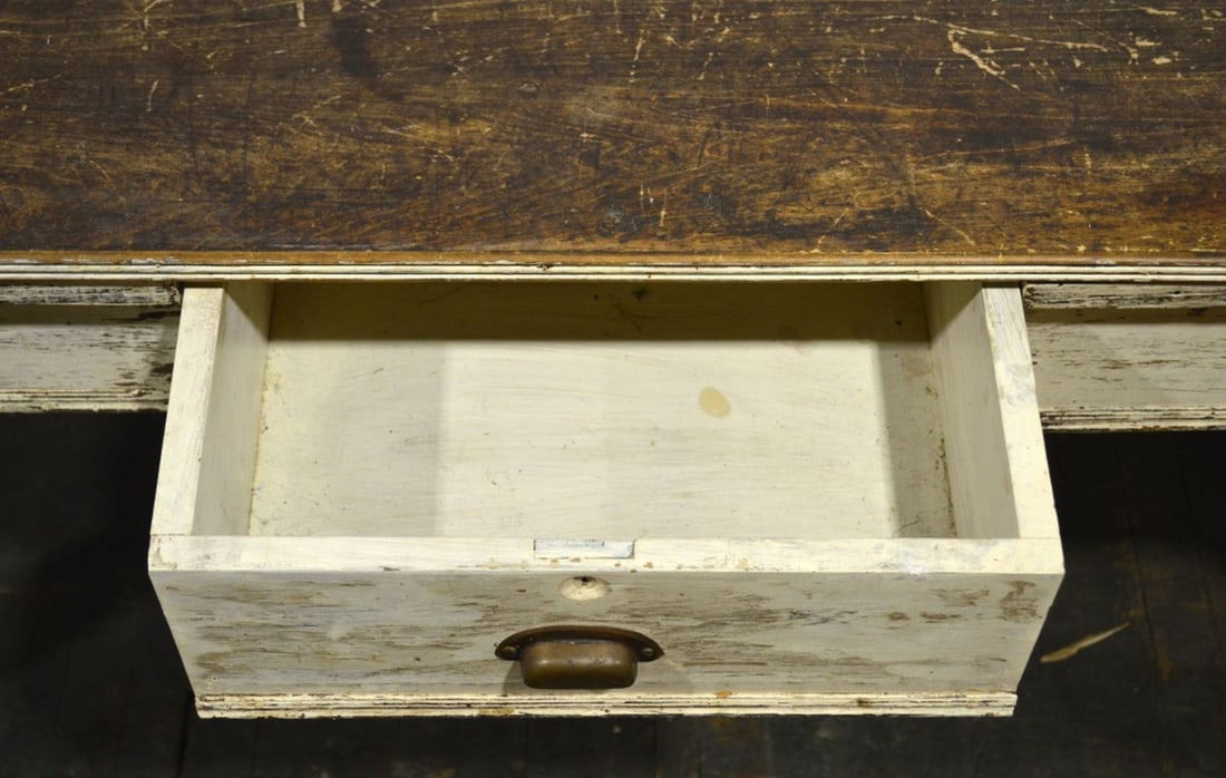 VINTAGE FARMHOUSE DINING / WORK TABLE - 7