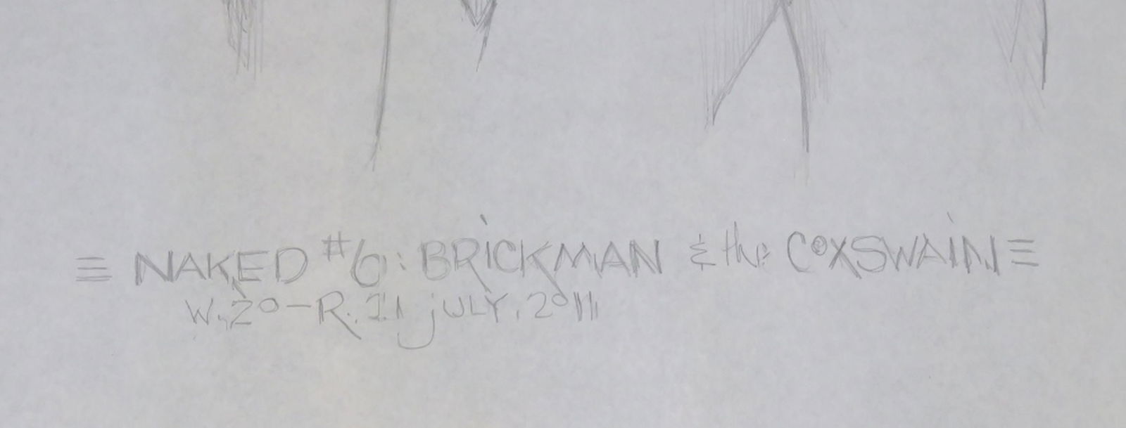 2 MEN HOMOEROTIC DRAWING - 5