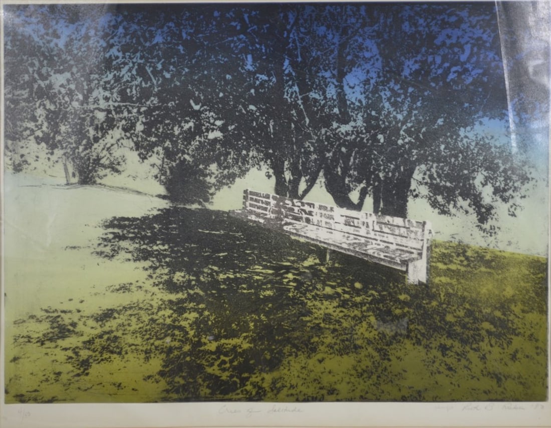 RUTH RIEBER MODERNIST LITHOGRAPH SIGNED - 2