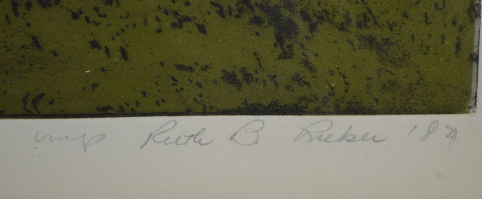 RUTH RIEBER MODERNIST LITHOGRAPH SIGNED - 3