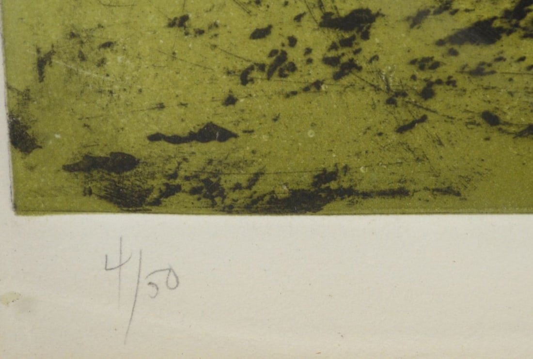 RUTH RIEBER MODERNIST LITHOGRAPH SIGNED - 4