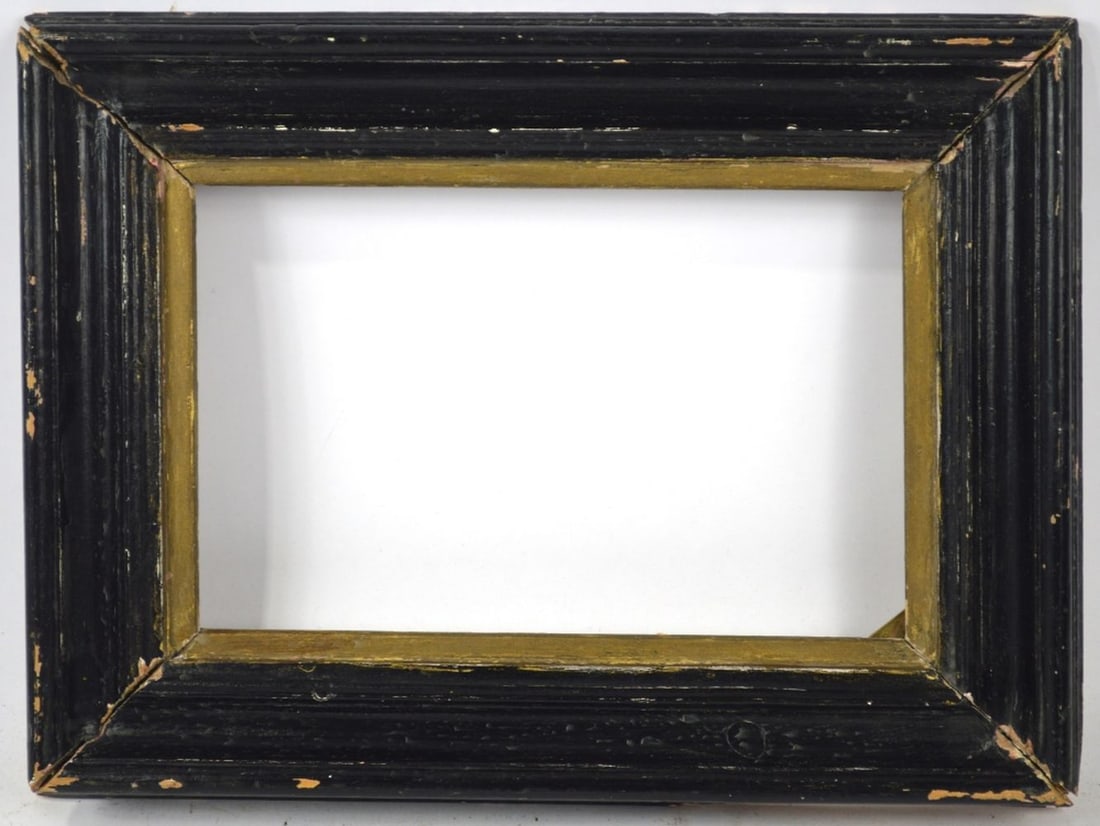 EBONIZED ANTIQUE FRAME: An antique ebonized Northern European frame. Measures: 14" x 10 1/4" Rabbet: 10 1/4" x 7"