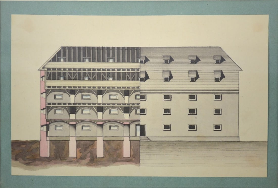 2 FINE ANTIQUE ARCHITECTURAL PAINTINGS - 4