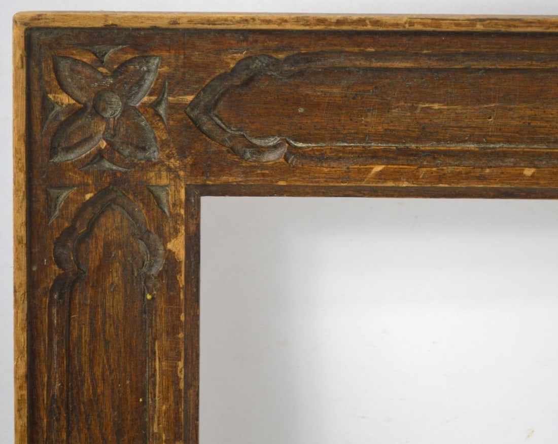 FINELY CARVED GOTHIC REVIVAL FRAME - 2