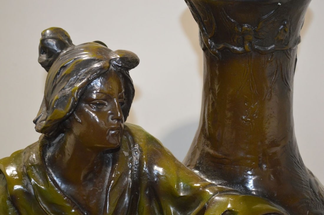 LARGE BRONZE FIGURAL FLOOR SCULPTURE - 2