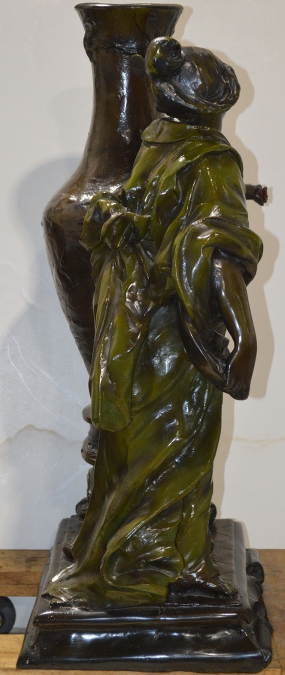 LARGE BRONZE FIGURAL FLOOR SCULPTURE - 5