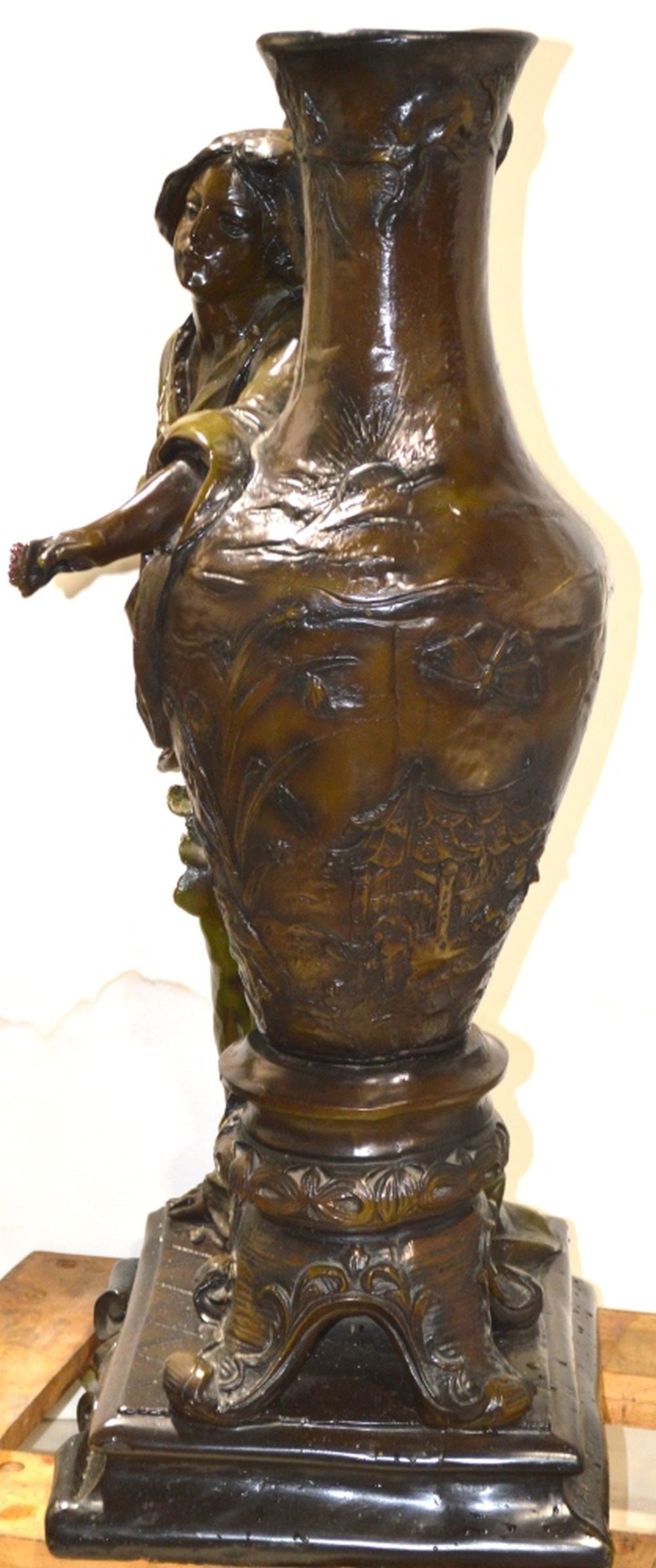 LARGE BRONZE FIGURAL FLOOR SCULPTURE - 7