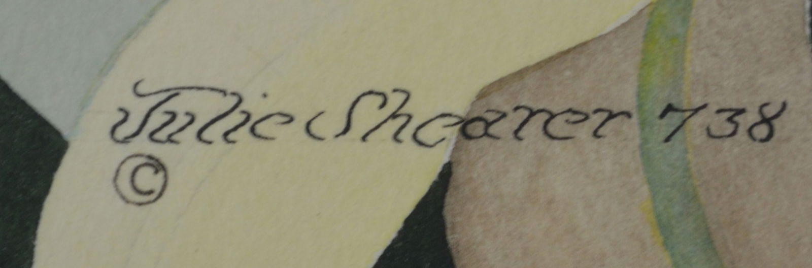 FELINE PAINTING SIGNED - 3