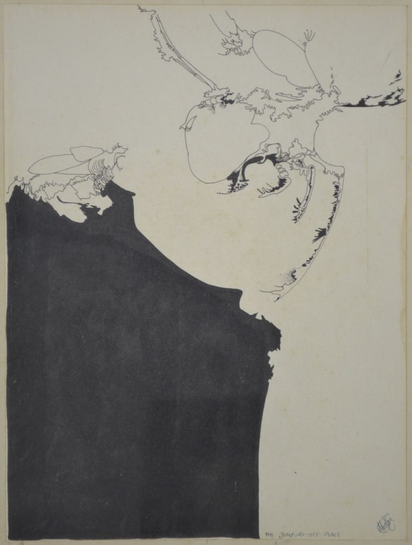 SURRREALIST DRAWING SIGNED - 2