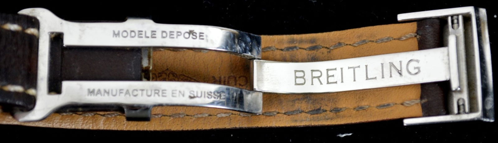 WAKMANN TRIPLE CHRONOGRAPH WATCH BREITLING STRAP - 4