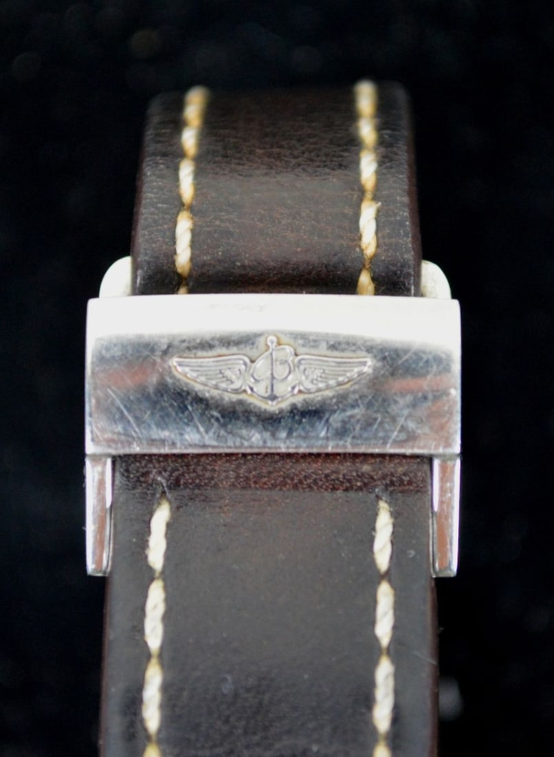 WAKMANN TRIPLE CHRONOGRAPH WATCH BREITLING STRAP - 5