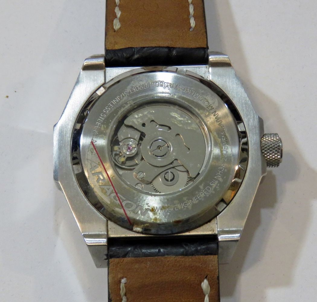 AUTOMATIC DIVE WATCH CROCODILE BAND - 14