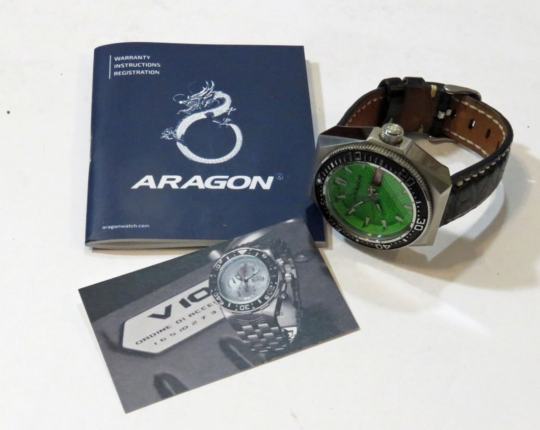 AUTOMATIC DIVE WATCH CROCODILE BAND - 16