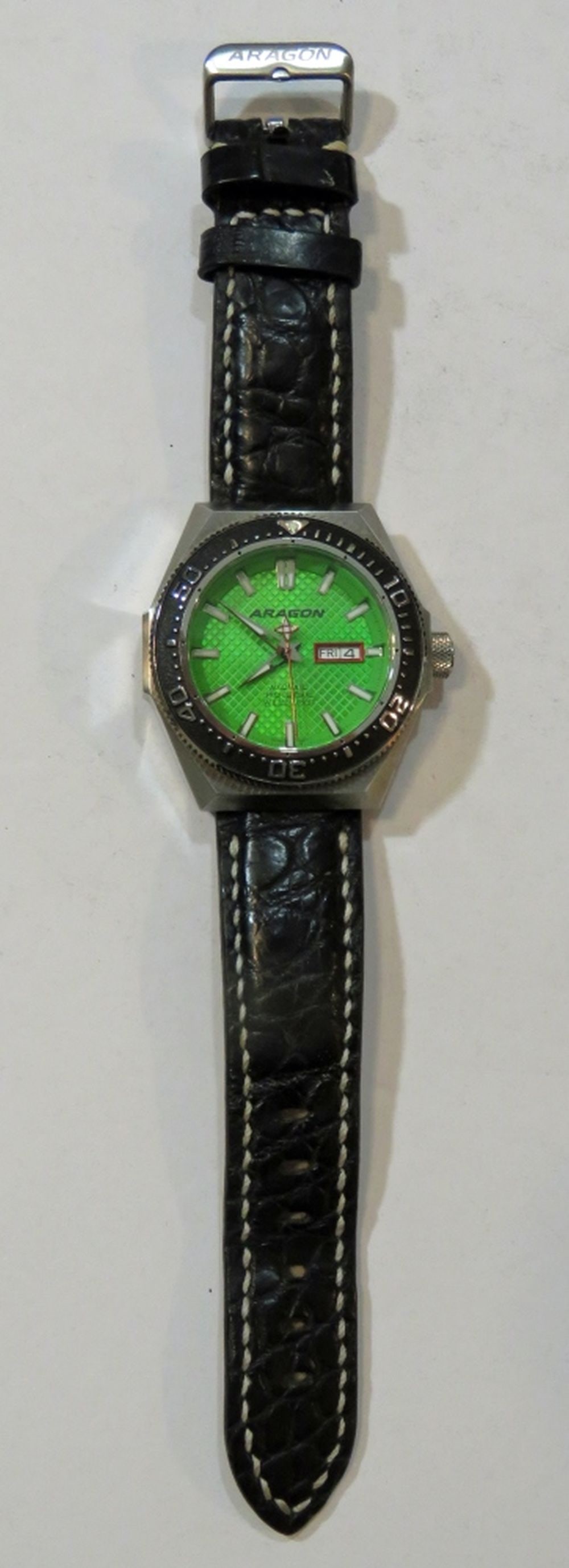 AUTOMATIC DIVE WATCH CROCODILE BAND - 8