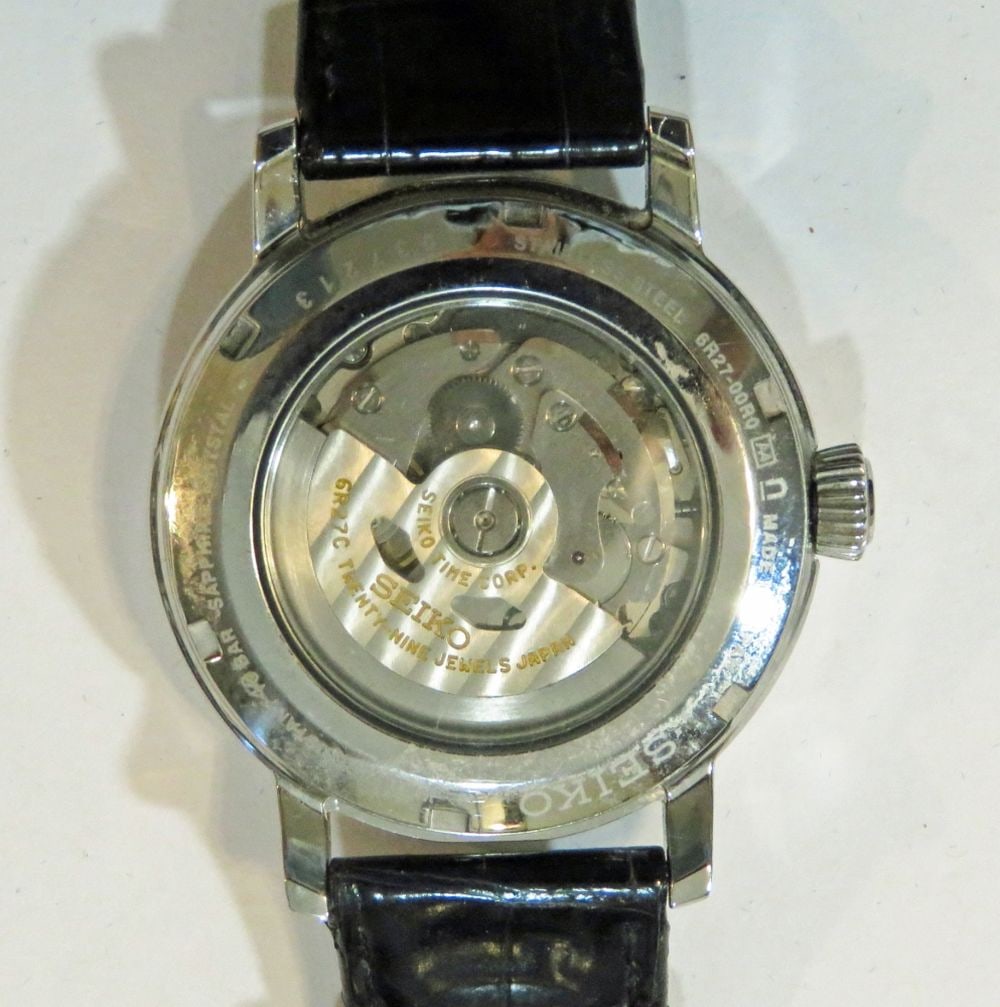 SEIKO ENAMEL DIAL AUTOMATIC POWER RESERVE WATCH - 4