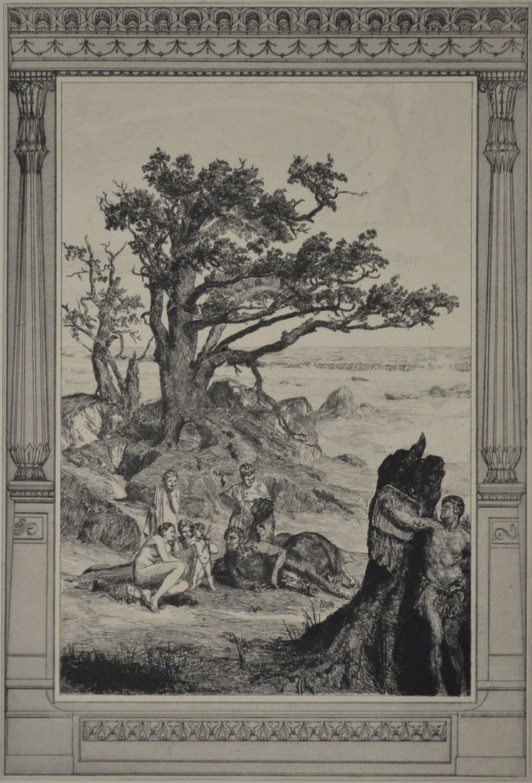 4 MAX KLINGER ETCHINGS AMOR UND PSYCHE - 4