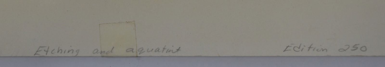 MAX COHEN NYC BROOKLYN BRIDGE ETCHING SIGNED - 3