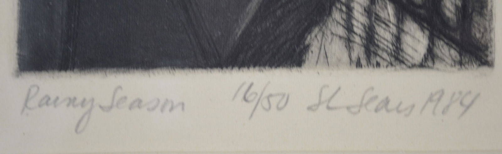 SARAH L SEARS US/CONTEMP A FINE ETCHING SIGNED - 3