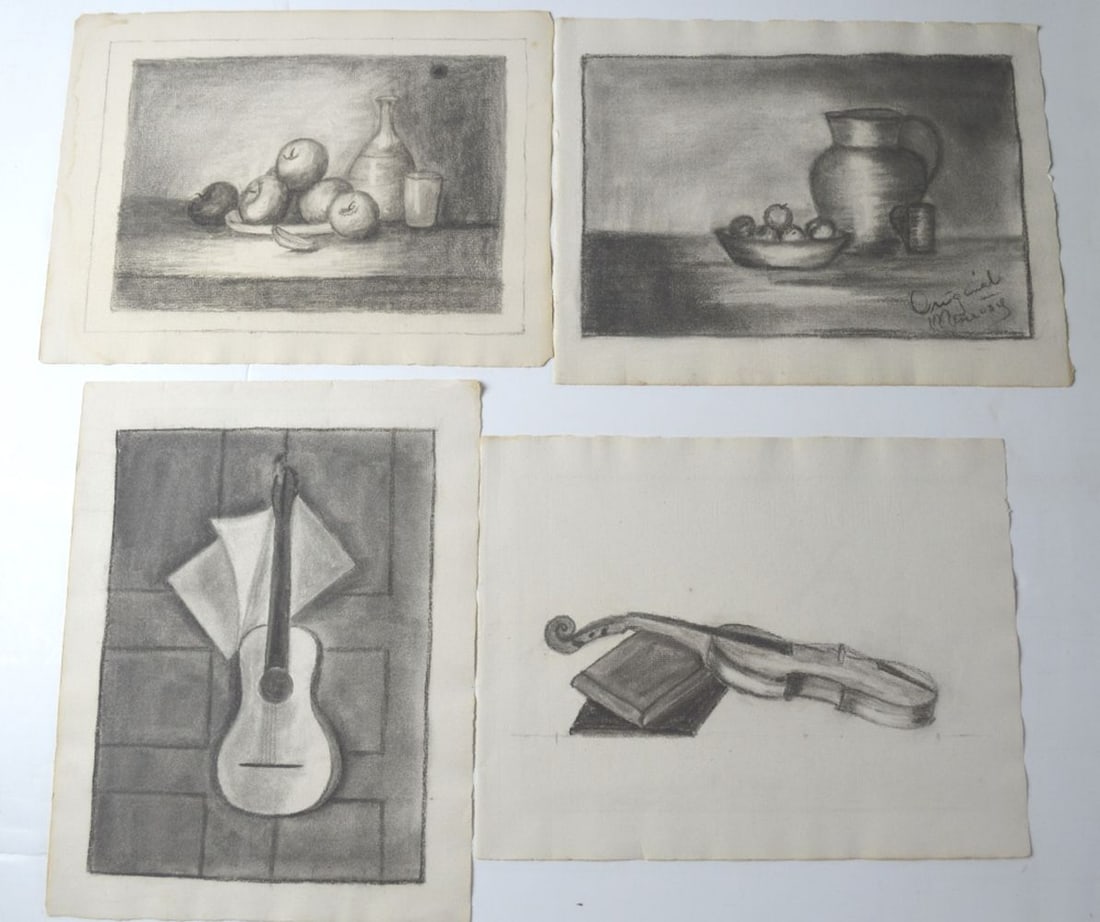 4 AMERICAN SCHOOL DRAWINGS - 2