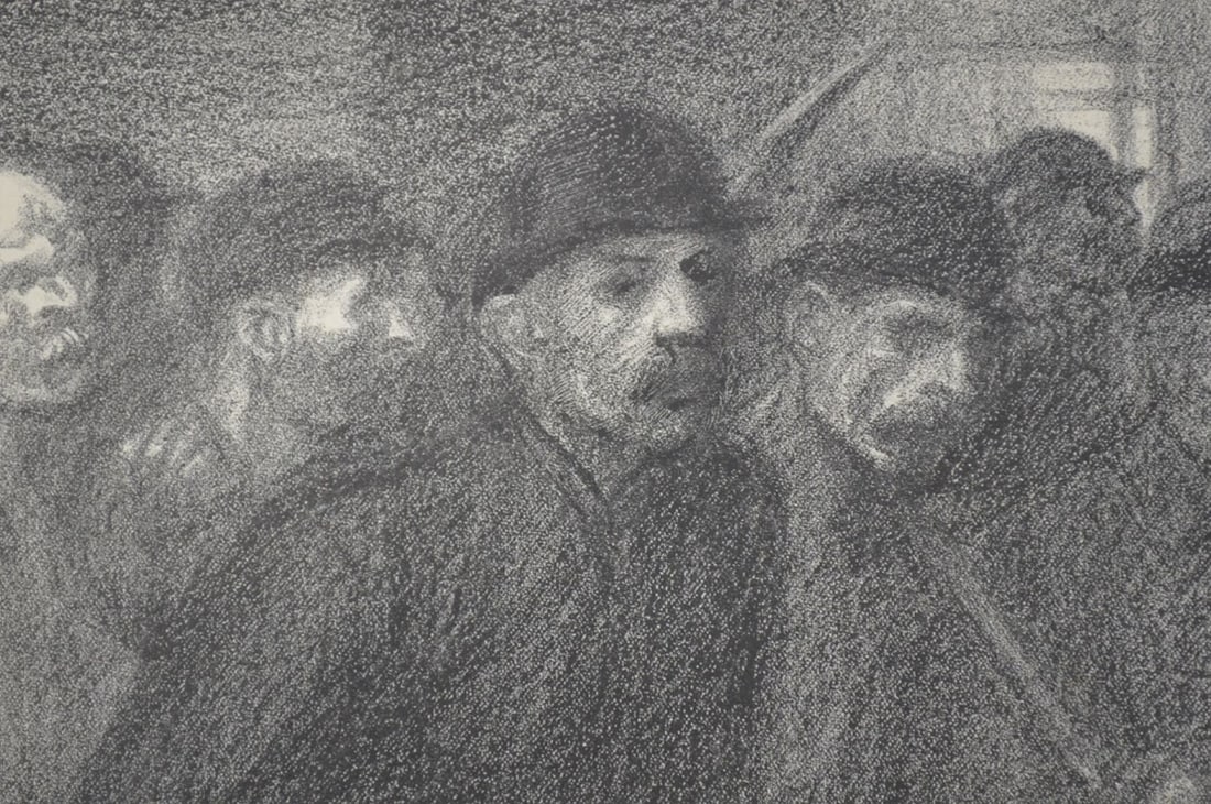 THEOPHILE ALEXANDRE STEINLEN WORKERS LITHOGRAPH - 2