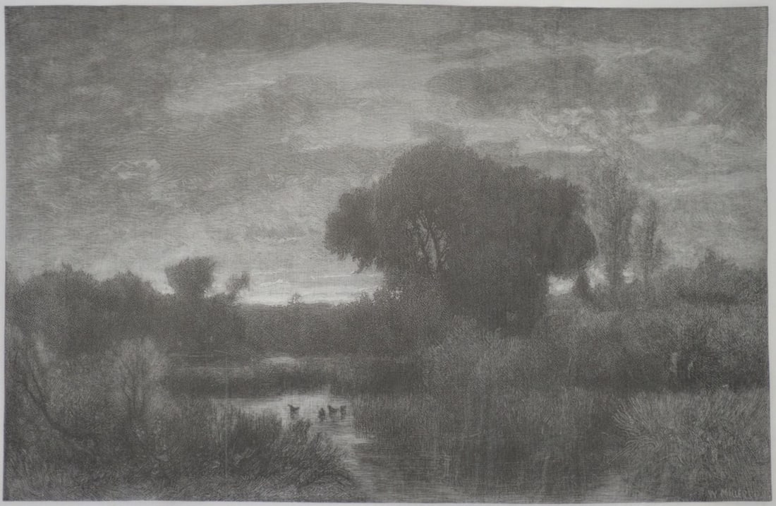 2 CHARLES HENRY MILLER ETCHINGS - 3