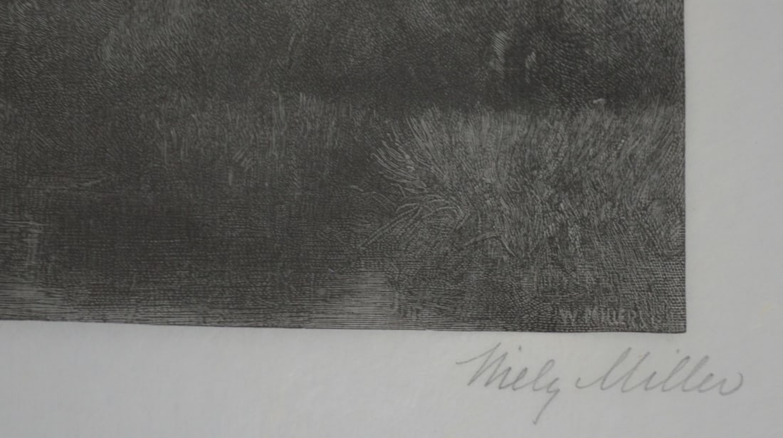 2 CHARLES HENRY MILLER ETCHINGS - 4