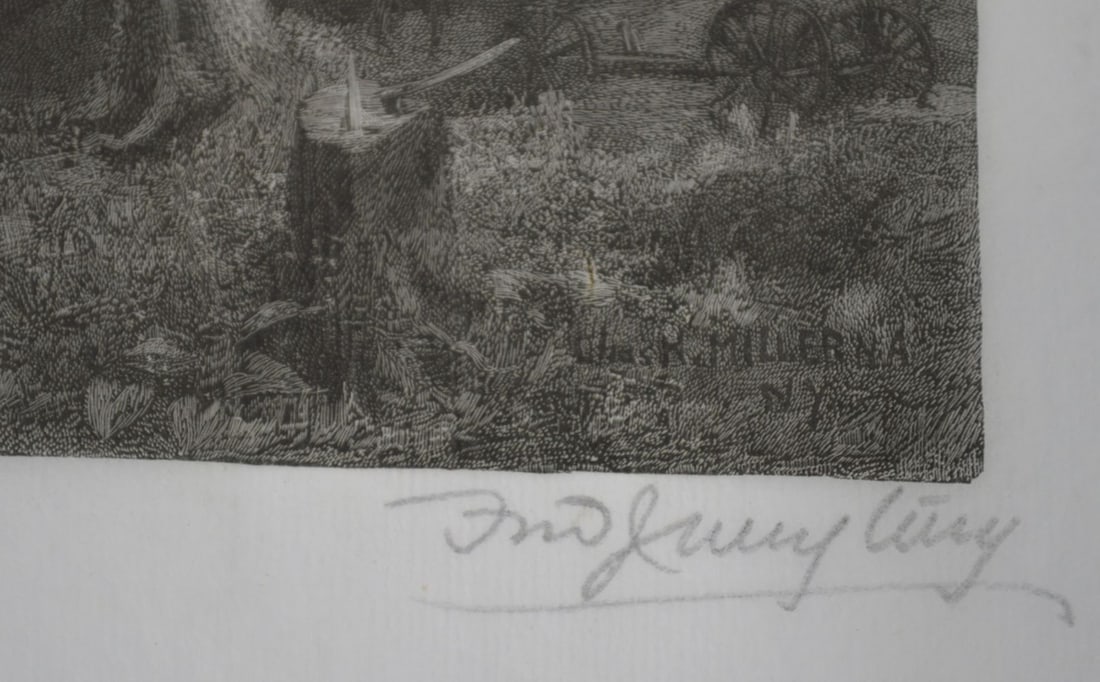 2 CHARLES HENRY MILLER ETCHINGS - 5