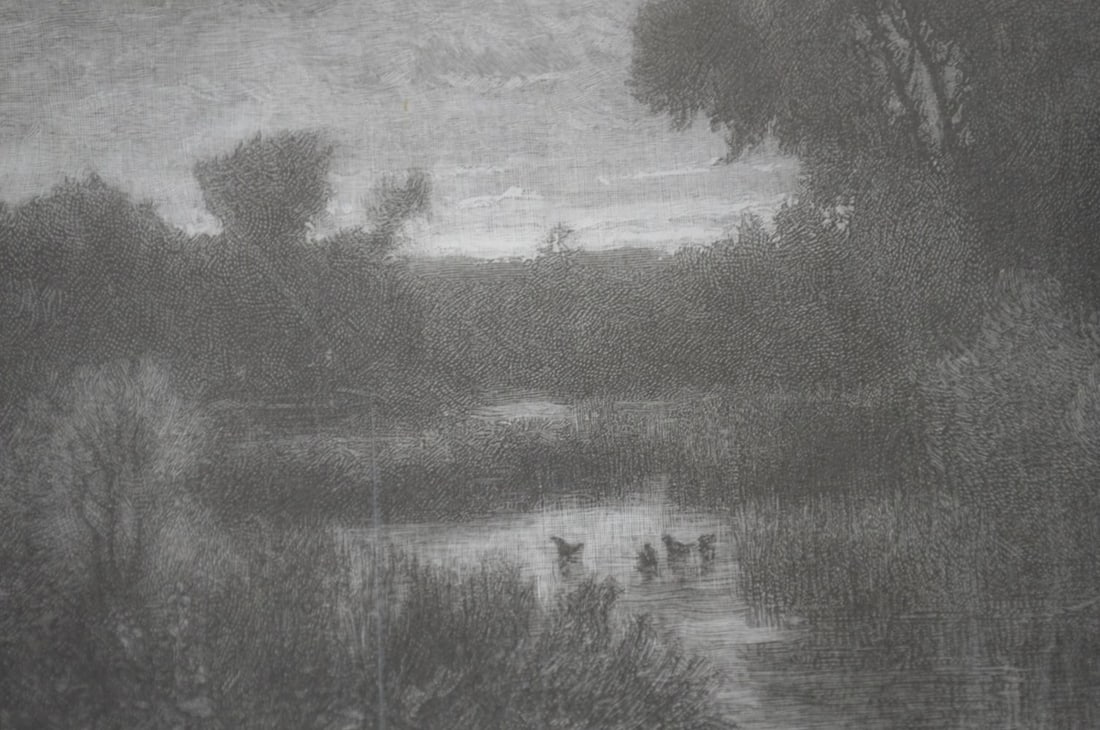 2 CHARLES HENRY MILLER ETCHINGS - 7