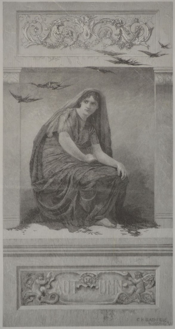 2 ETCHINGS ROBERT HOSKIN (US B. 1842) SIGNED - 2