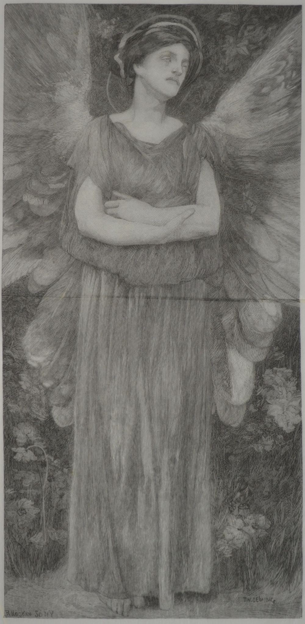 2 ETCHINGS ROBERT HOSKIN (US B. 1842) SIGNED - 3