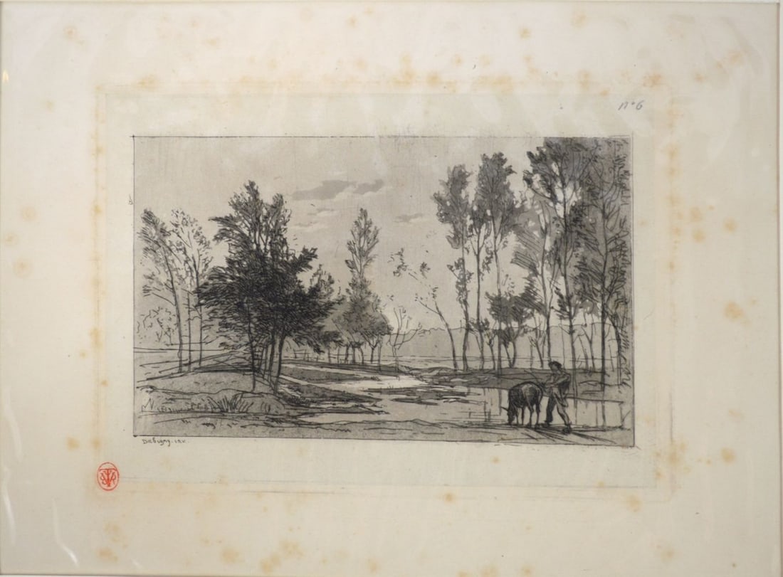 EARLY CHARLES-FRANCOIS DAUBIGNY ETCHING - 3