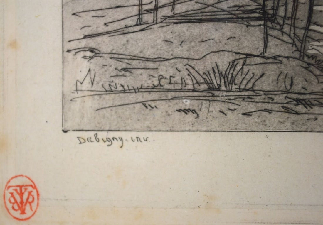 EARLY CHARLES-FRANCOIS DAUBIGNY ETCHING - 4