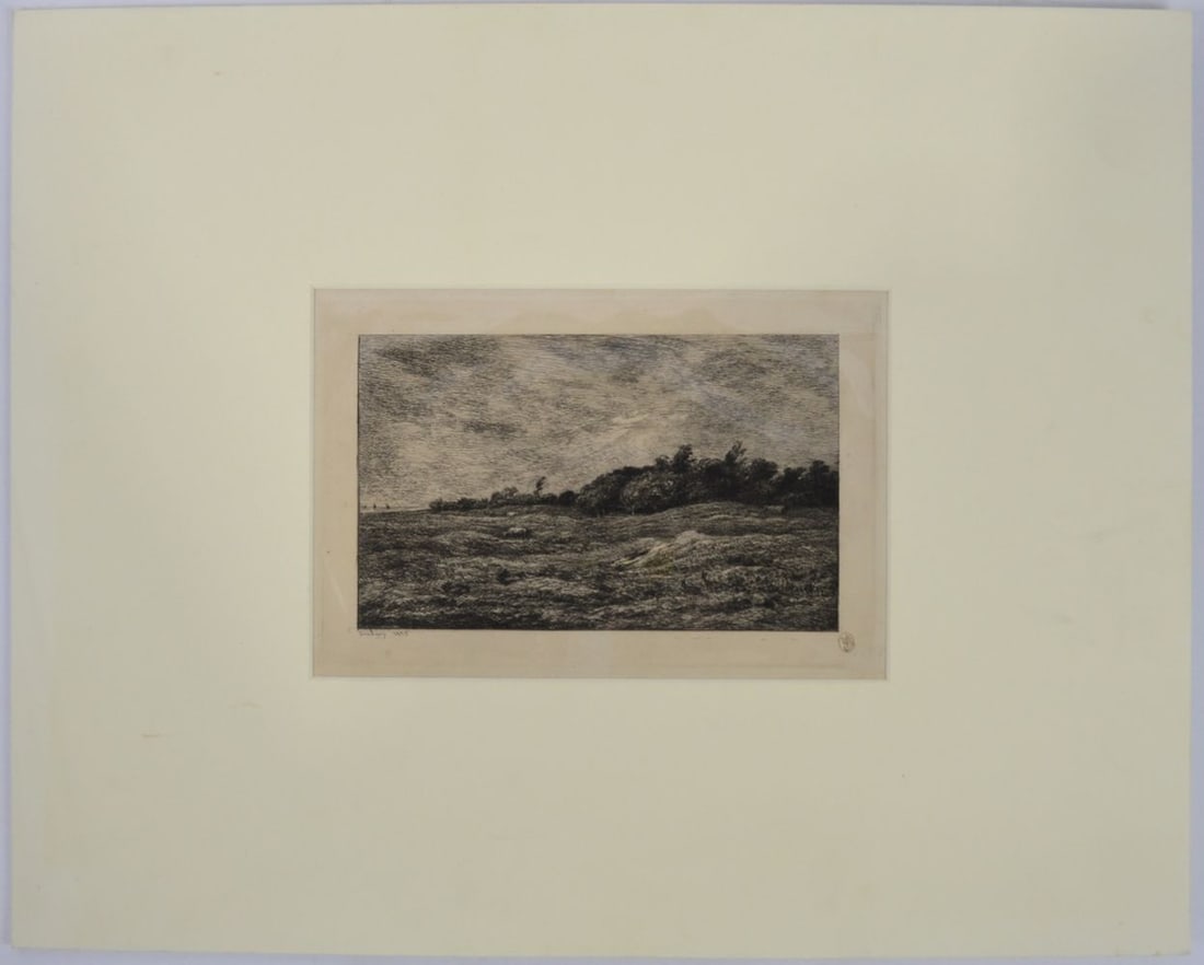 CHARLES-FRANCOIS DAUBIGNY ETCHING 1875 - 2