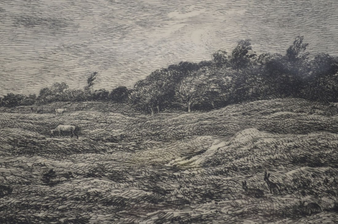 CHARLES-FRANCOIS DAUBIGNY ETCHING 1875 - 3