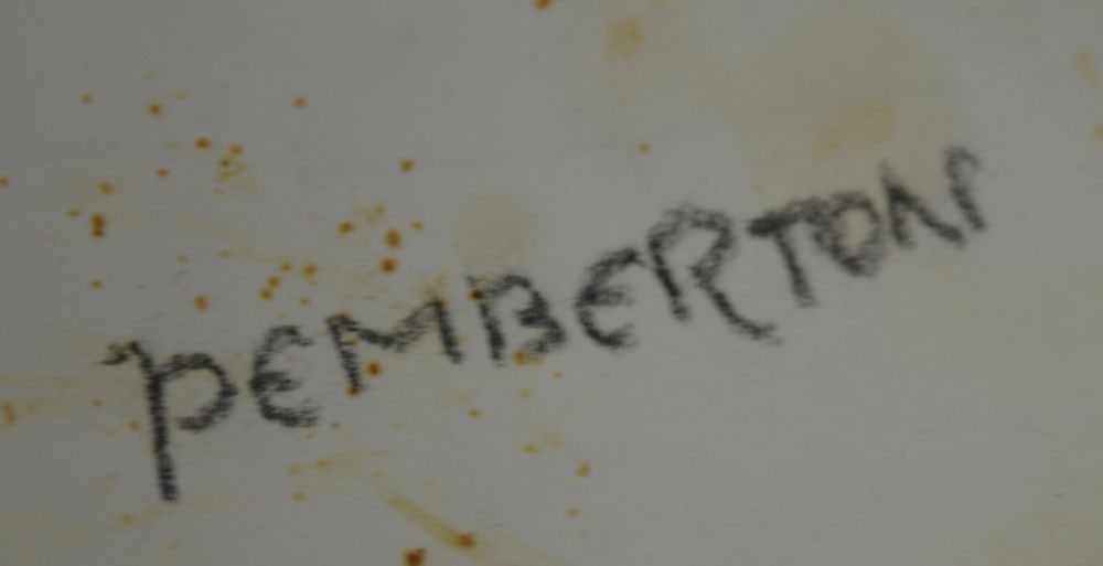 GROUP PEMBERTON DRAWINGS SIGNED: Pemberton (NY 20th/21st C). Grouping of 8 homoerotic illustration art type drawings or sketches. The works consist of ink/paper and mixed media/paper. Some signed. Pemberton's style verges on what cou