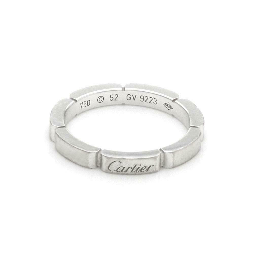 Cartier Maillon Panthere 18k White Gold 1 Row Band Ring (1 of 3)
