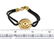 Bulgari 18k Gold Engraved Circle Charm Cord Bracelet - 4