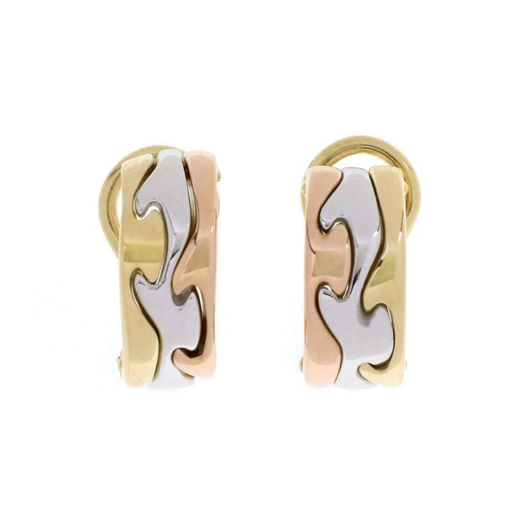 Georg Jensen Fusion 18k Gold 6.5mm Wide Puzzle Huggie (1 of 4)