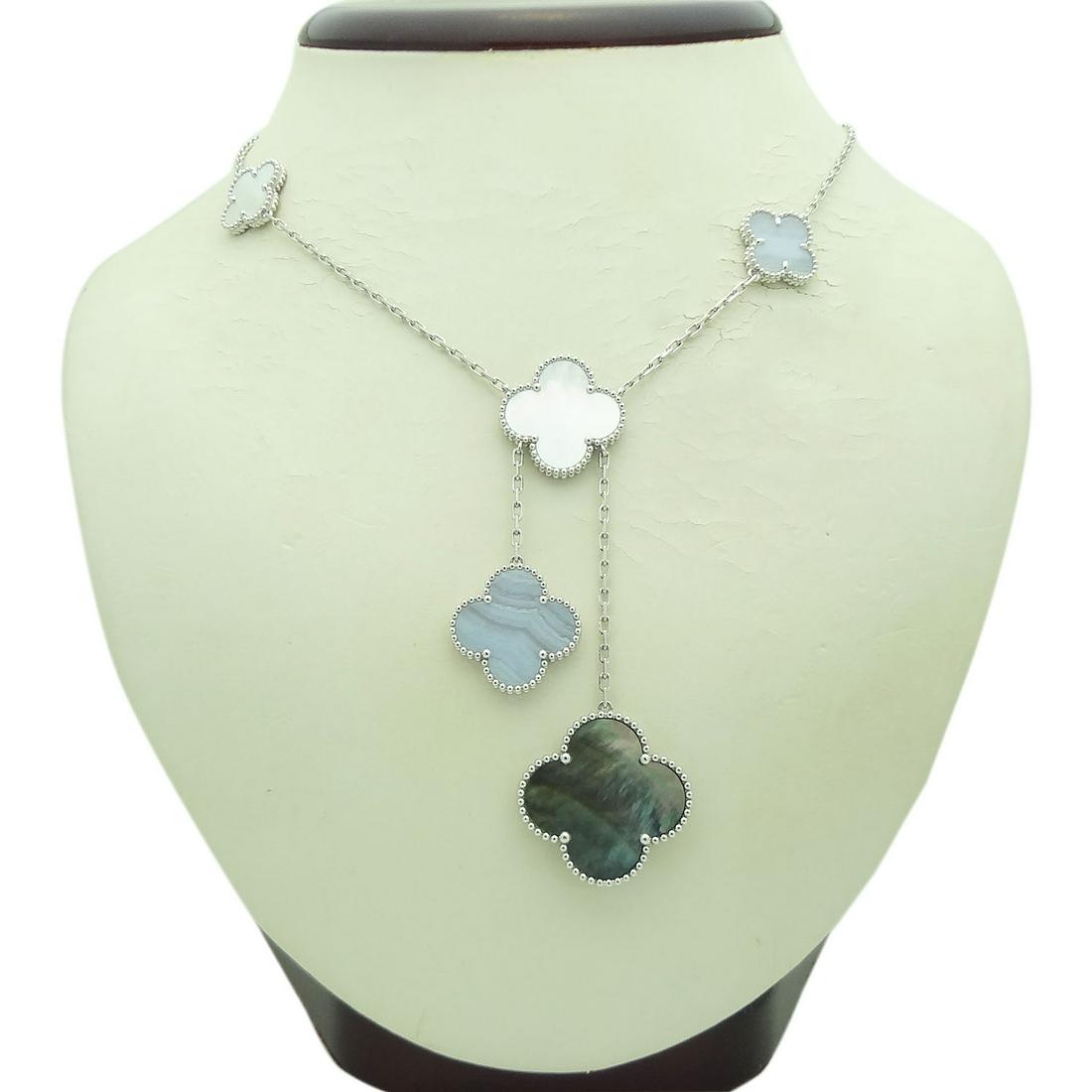 Van Cleef & Arpels Magic Alhambra 18k White Gold 16.5" (1 of 4)