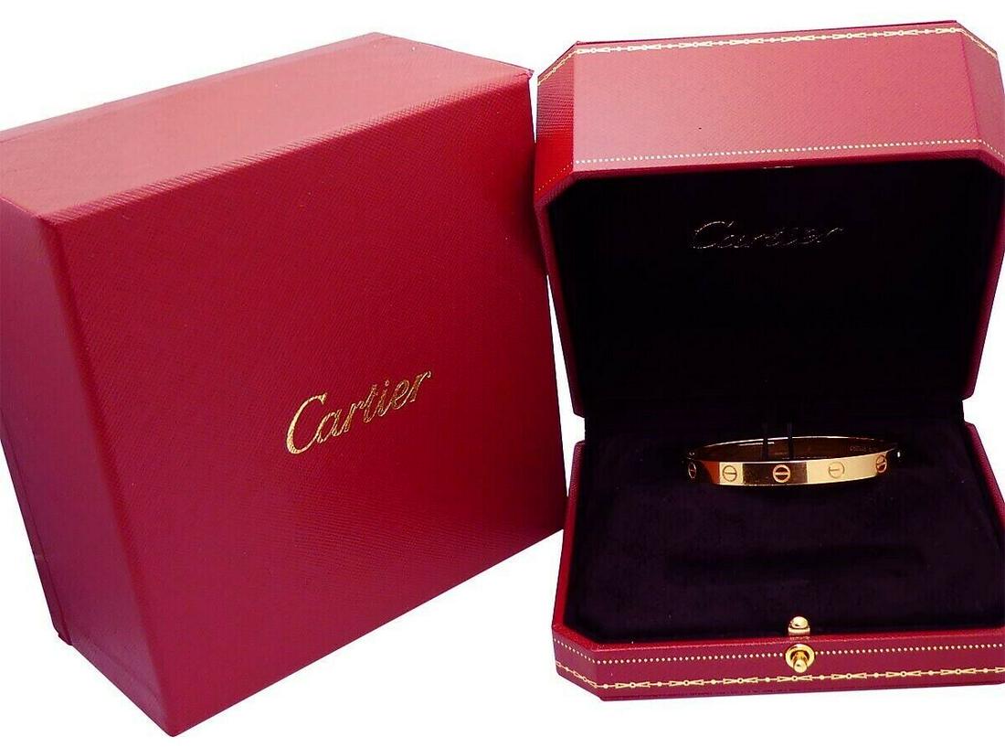 Cartier 18k Rose Gold Love Bracelet Size 16 (1 of 6)