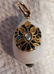 FABERGE RUSSIAN GOLD WHITE NEPHRITE PENDANT EGG