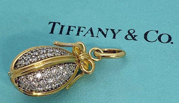 Tiffany &  Co. Schlumberger 1.06CT Diamond Egg 18K (1 of 3)