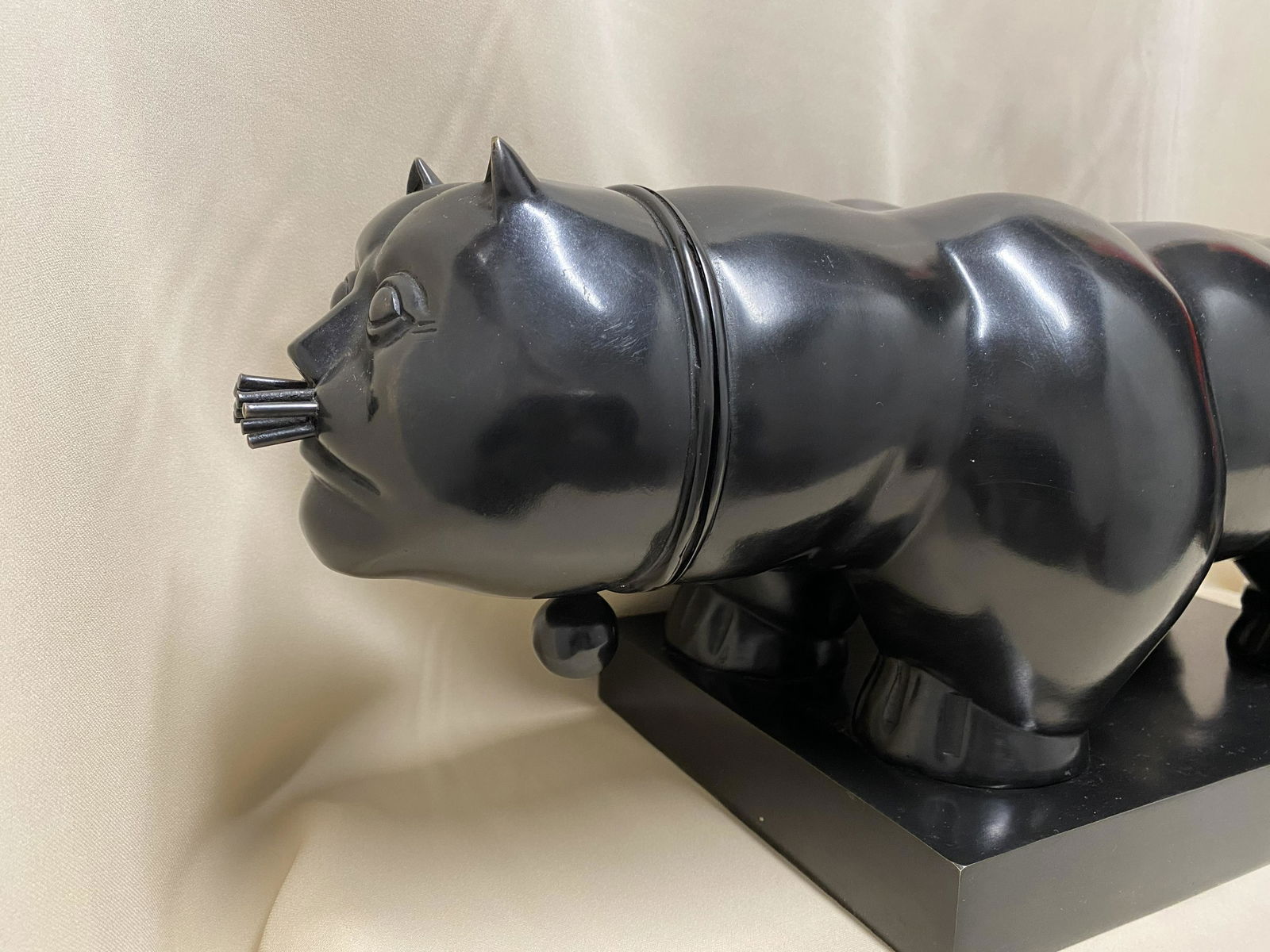 Colombian Bronze Sculpture Fernando Botero: Colombian Bronze Sculpture Fernando Botero. Signed Botero numbered 4/6 and foundry mark. Size::8 x 24 x 8” after artist