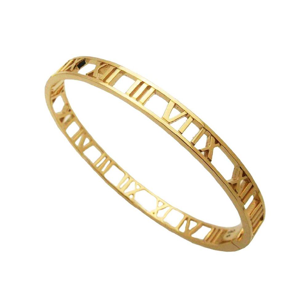 TIFFANY & Co 18k Gold Atlas Open Bangle Bracelet (1 of 4)