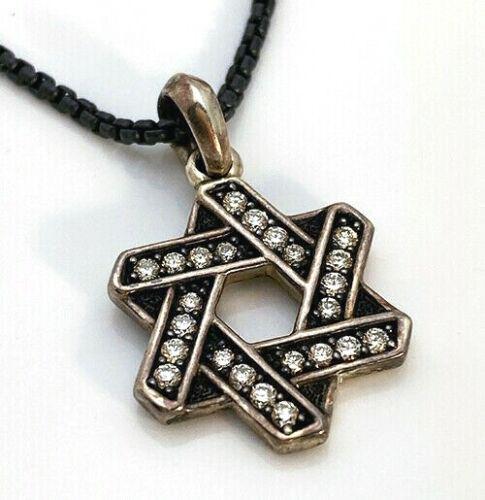 David Yurman Star of David Diamond 925 Silver Pendant: David Yurman Star of David Diamond 925 Silver Pendant Chain NecklaceBrand: David Yurman Style: Star of David Necklace Condition: New Pendant Metal: 925 Sterling Silver Diamonds: 0.40920 TCW Pendant Me