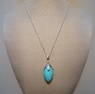 Mercer Loren Turquoise Sterling Silver Pendant Necklace