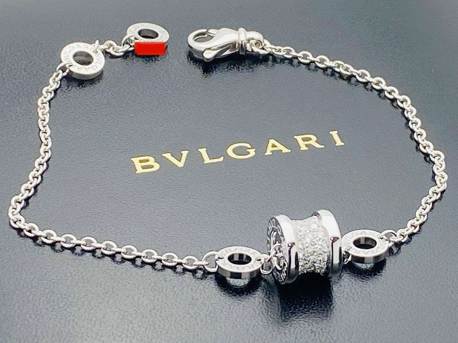 BVLGARI 18K WHITE GOLD DIAMOND BRACELET (1 of 8)