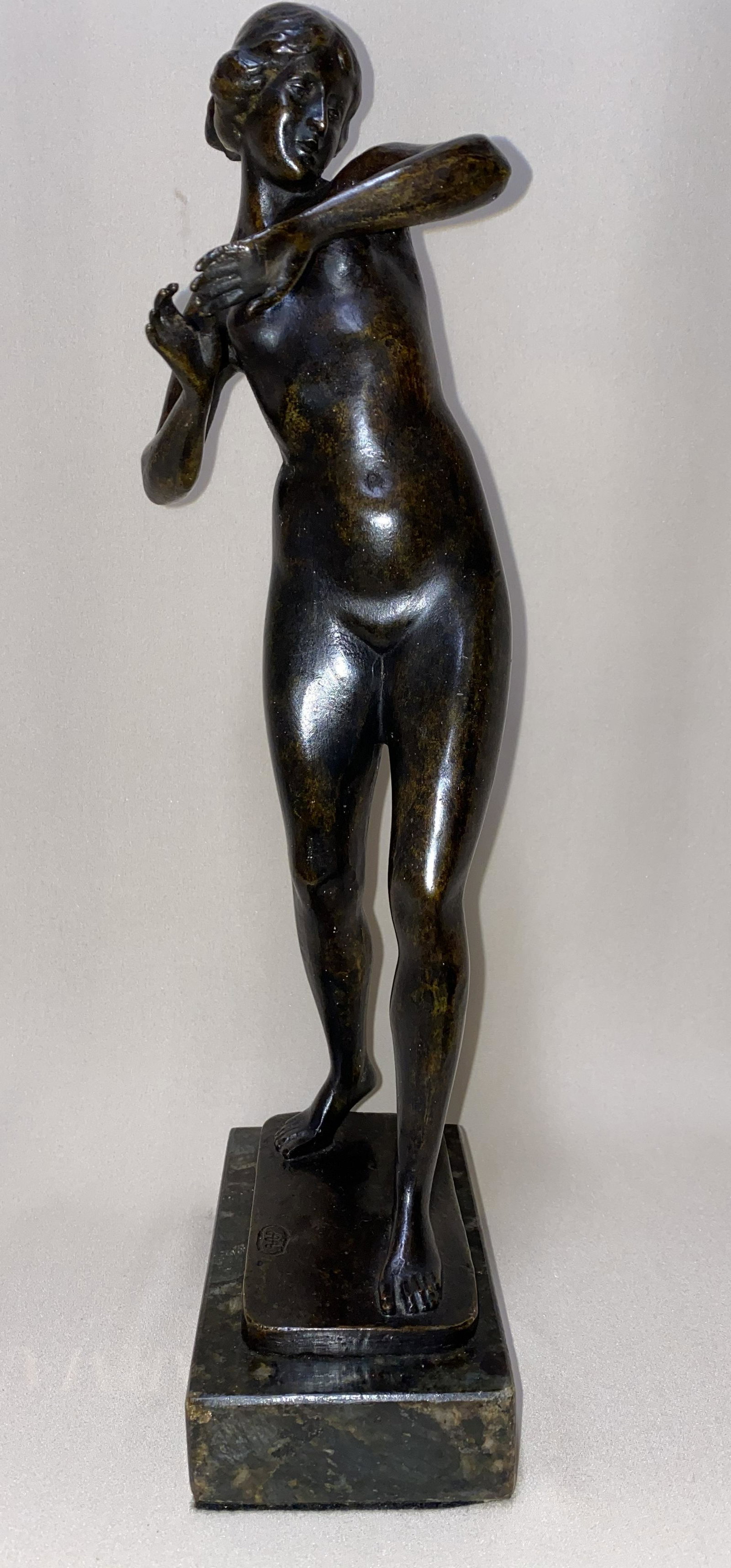 FRENCH BRONZE SCULPTURE ARISTIDE MAILLOL standing woman (1 of 6)