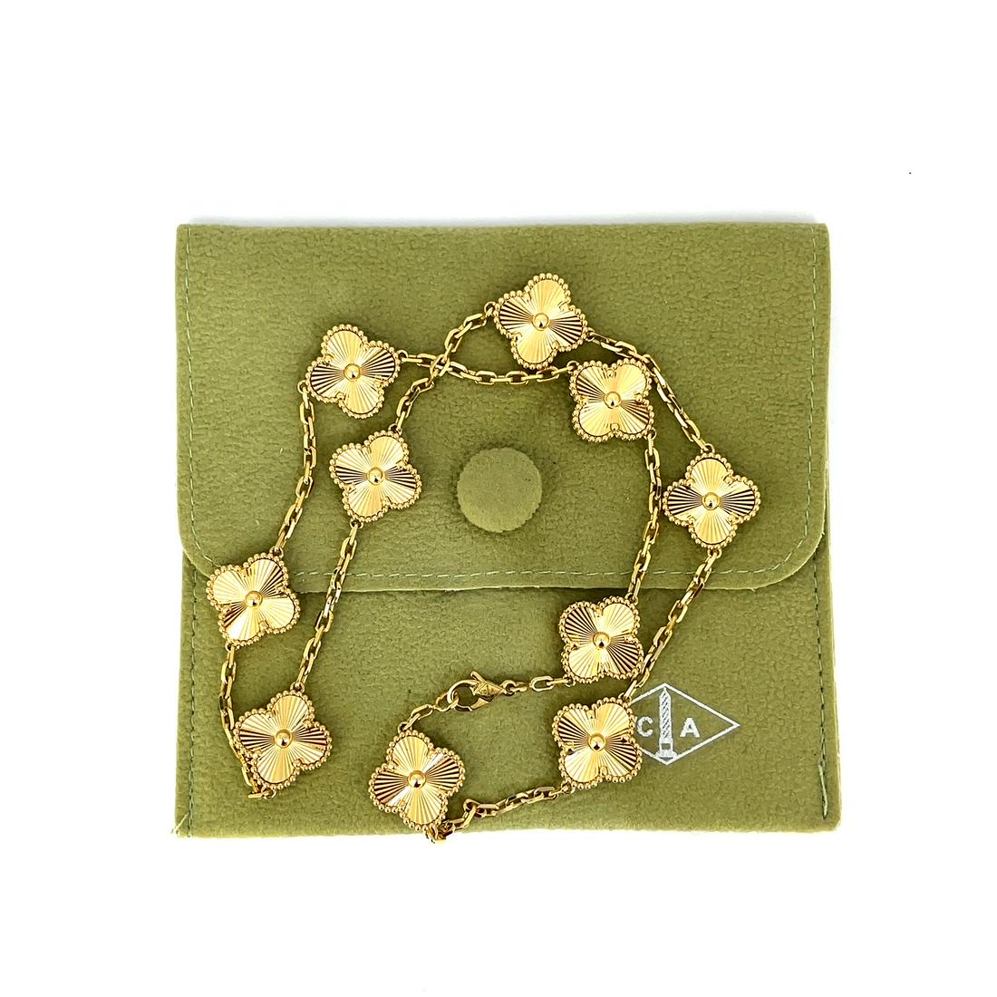 Vintage Van Cleef & Arpels Alhambra Y Gold Necklace (1 of 5)